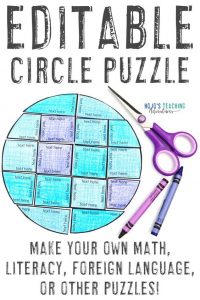 Click to buy this editable circle puzzle in PowerPoint format!