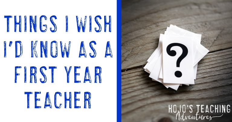 things i wish i'd known as a first year teacher