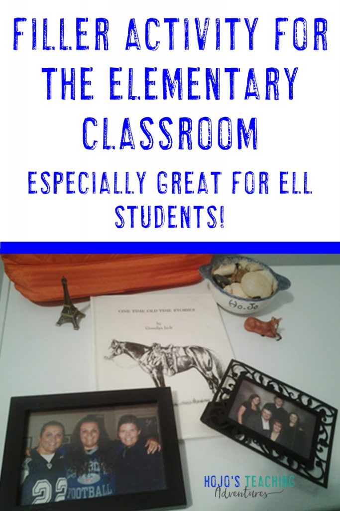 Filler Activity for the Elementary Classroom - especially good for ELL students!