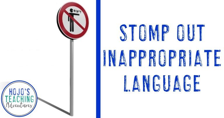 stomp out inappropriate language