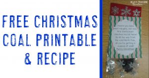 Fun Christmas Coal Saying - **FREE Printable! - Hojo's Teaching