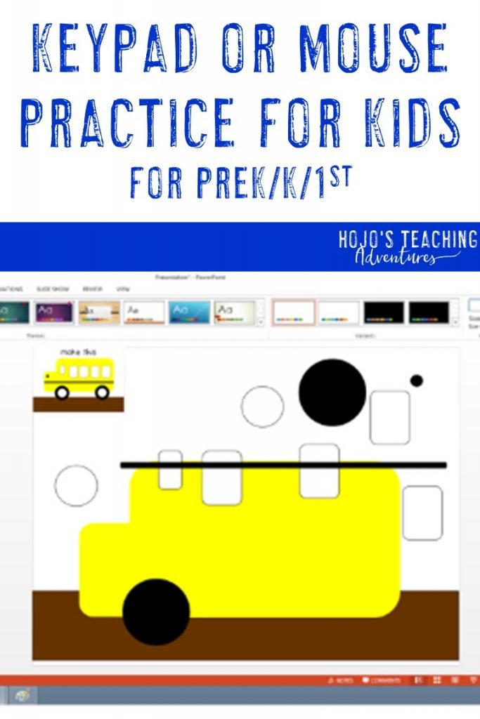 keypad or mouse practice-for prek-k-1st