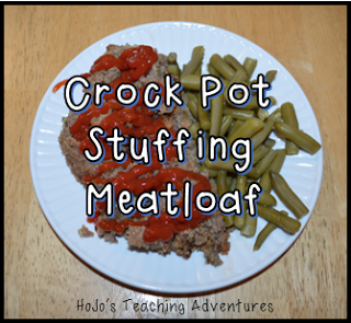 Easy Meals for Teachers - Crock Pot Stuffing Meatloaf