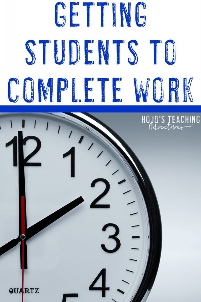 getting students to complete work