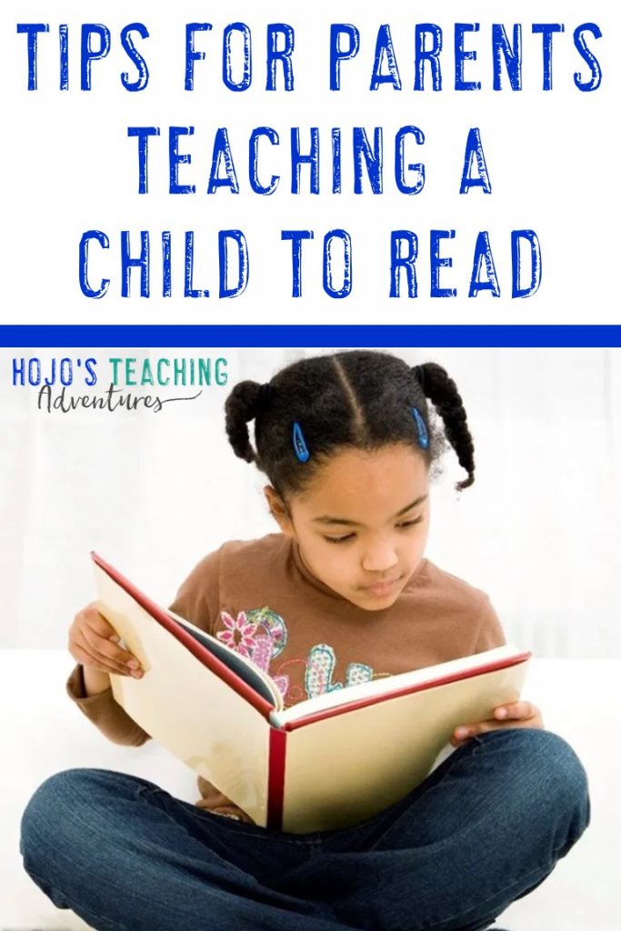 tips for parents teaching a child to read