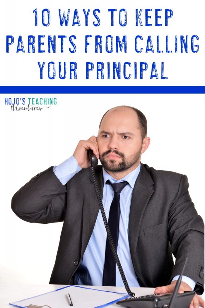 10 ways to keep parents from calling your principal