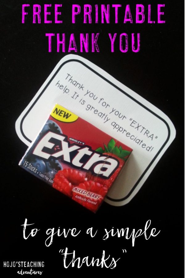 FREE Thank You Printable - HoJo's Teaching Adventures, LLC