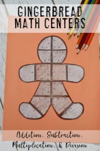 Your 1st, 2nd, 3rd, 4th, and 5th grade classroom or home school students will love being able to do math puzzles during the school year. Check out this gingerbread man puzzle for your Christmas and December holiday needs. Your students can practice addition, subtraction, multiplication, and division math skills. Plus get a FREE download at the blog post to test out the puzzle game format. Great for math centers! {first, second, third, fourth, fifth graders, freebie, homeschool}