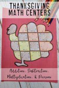 Your 1st, 2nd, 3rd, 4th, and 5th grade classroom or home school students will love being able to do math puzzles during the school year. Check out this turkey puzzle for Thanksgiving or November math stations. Your students can practice addition, subtraction, multiplication, and division math skills. Plus get a FREE download at the blog post to test out the puzzle game format. Great for math centers! {first, second, third, fourth, fifth graders, freebie, homeschool}