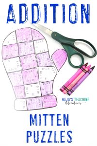 Addition Mitten Puzzles