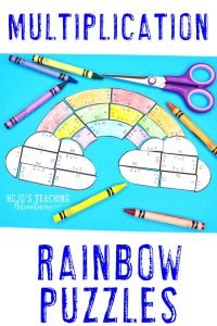 Click to buy multiplication rainbow puzzles!