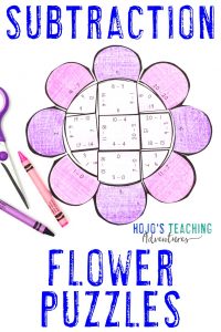 Click here to buy SUBTRACTION flower puzzles!