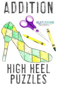 Click here to grab your ADDITION high heel math games!