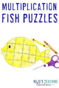 Click to get your own multiplication fish puzzles!