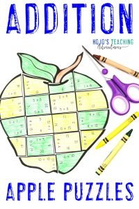 Click to get your own ADDITION Apple Puzzles today!