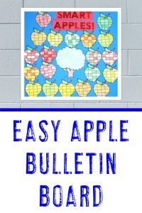 "Smart Apples" - easy apple bulletin board idea