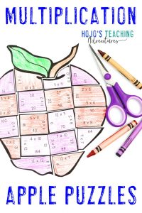 Click here to get your own Multiplication Apple Puzzles!