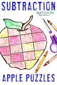 Grab your own SUBTRACTION Apple Activities today!