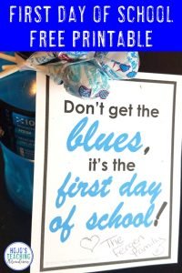 Click to get your FREE first day of school printable download gift!