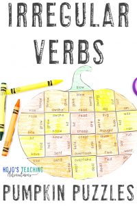 Get your IRREGULAR VERBS puzzle here!