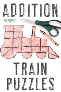 Click to buy your own ADDITION train math activities!