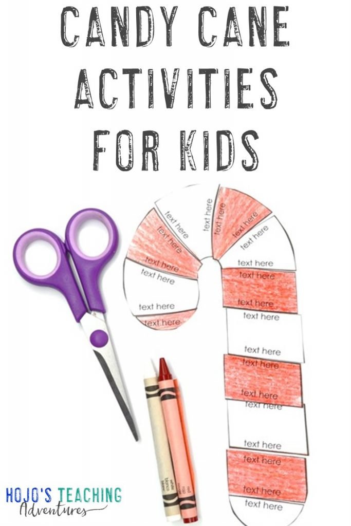 Candy Cane Activities for Kids with an editable puzzle