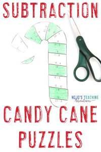 Click to buy your own SUBTRACTION candy cane activities!