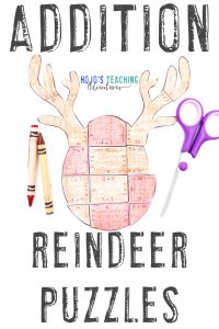 Click to grab your own addition reindeer puzzles now!