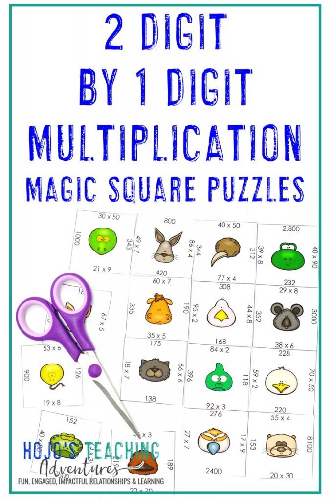 Click to get this FREE 2 Digit by 1 Digit Multiplication Puzzle!