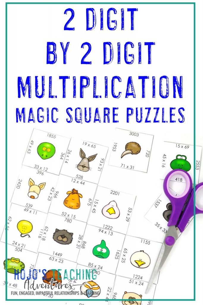 Click to get this FREE 2 Digit by 2 Digit Multiplication Puzzle!