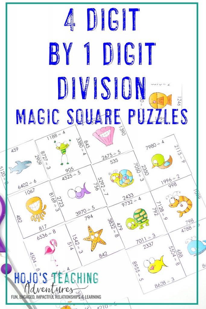 Click to get this FREE 4 Digit by 1 Digit Division Puzzle!