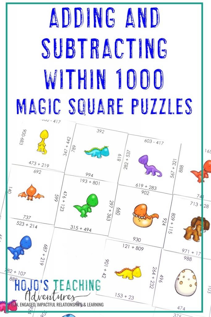 Click to get this FREE Adding and Subtracting within 1000 Puzzle!