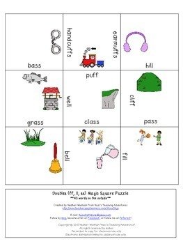 Double Consonants Worksheets And Games: ff ll ss zz - Top Notch