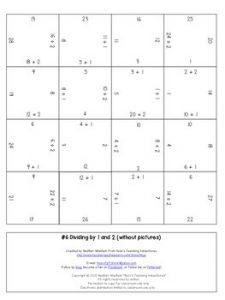 FREE Division Game, Activity, or Worksheet Alternatives {Math Fact ...