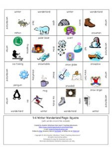 FREE Winter Vocabulary Center Game - HoJo's Teaching Adventures, LLC