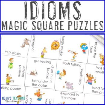 Idioms Matching Activity for 3rd-5th Grade (teacher made)