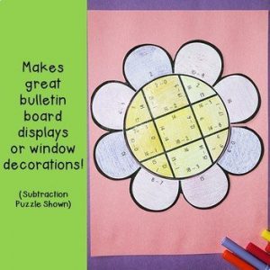 MULTIPLICATION Flower | Spring Math Games or FUN Spring Math Centers ...