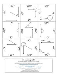 Measuring Angles plus Adding and Subtracting Games or Worksheet ...
