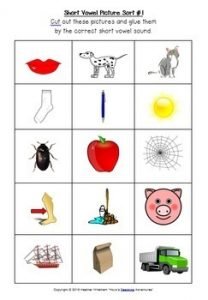 TWO Short Vowel Pictures Sorts | Send home in Distance Learning Packets ...