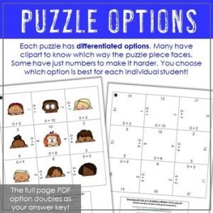 Kindergarten Math Puzzle Bundle - HoJo's Teaching Adventures, LLC