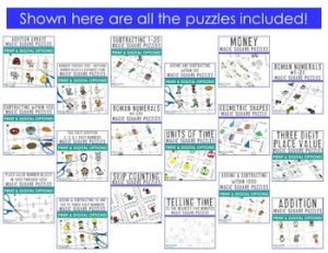 2nd Grade Math Puzzle Bundle - HoJo's Teaching Adventures, LLC