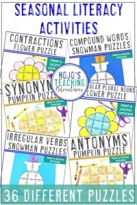 Seasonal Literacy Activities for Upper Elementary - HoJo's Teaching ...