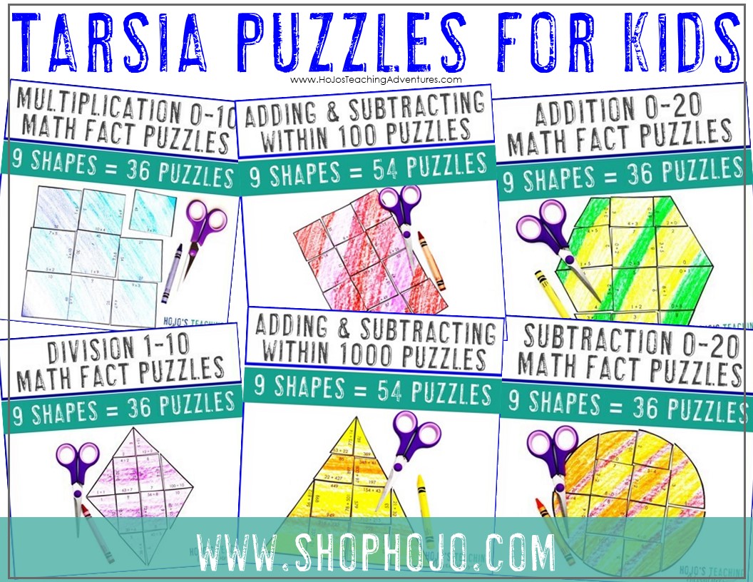 Tarsia Puzzles for Kids - HoJo's Teaching Adventures, LLC